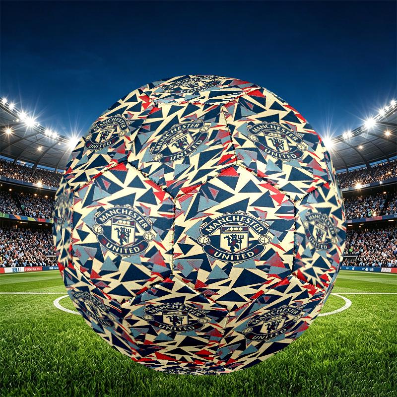 Футбольный мяч Football United F.C, размер 5, с принтом. Износостойкий футбольный мяч из ПУ для матчей, тренировок и ежедневной практики. Подарок на день рождения для футбольных фанатов