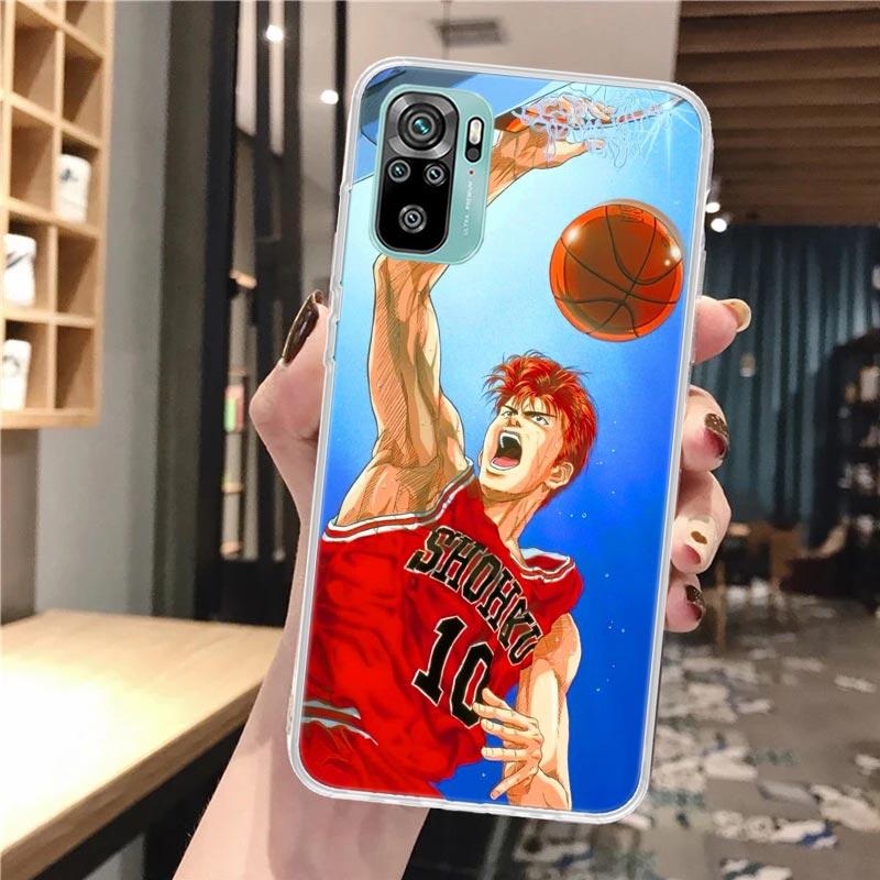 Аниме S-SLAM DUNK Мягкий чехол для телефона для Xiaomi Redmi Note 14 13 12S 12 11S 11 11E Pro Plus 10S 10 9S 9 Note14 Чехол с рисунком