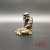 Patriarch Small Ornament Solid Bodhidharma Bronze Buddha Statue Exquisitely Carve