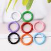 5 Pcs 25mm Openable Round Carabiner Colorful Spring Clasp O Ring Keychain Clips  Jewelry