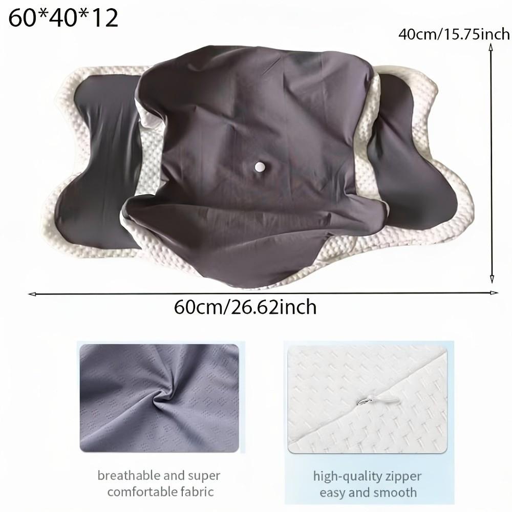 Breathable Cervical Pillowcase Cooling Fabric Pillow Cover Memory Foam Pillowcase  Bedroom Sleep