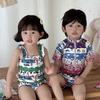 Детский быстросохнущий слитный купальник 2025 - Милые пляжные купальники для брата и сестры