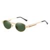 Shauna Metal Women Punk Retro Sunglasses Spring Leg Oval Rock Shades Men Uv400