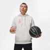 Li-Ning Толстовка с капюшоном Anti-Five Series с принтом в виде букв, мужская толстовка Flower-Gray Tile-Gray AWDT475-3