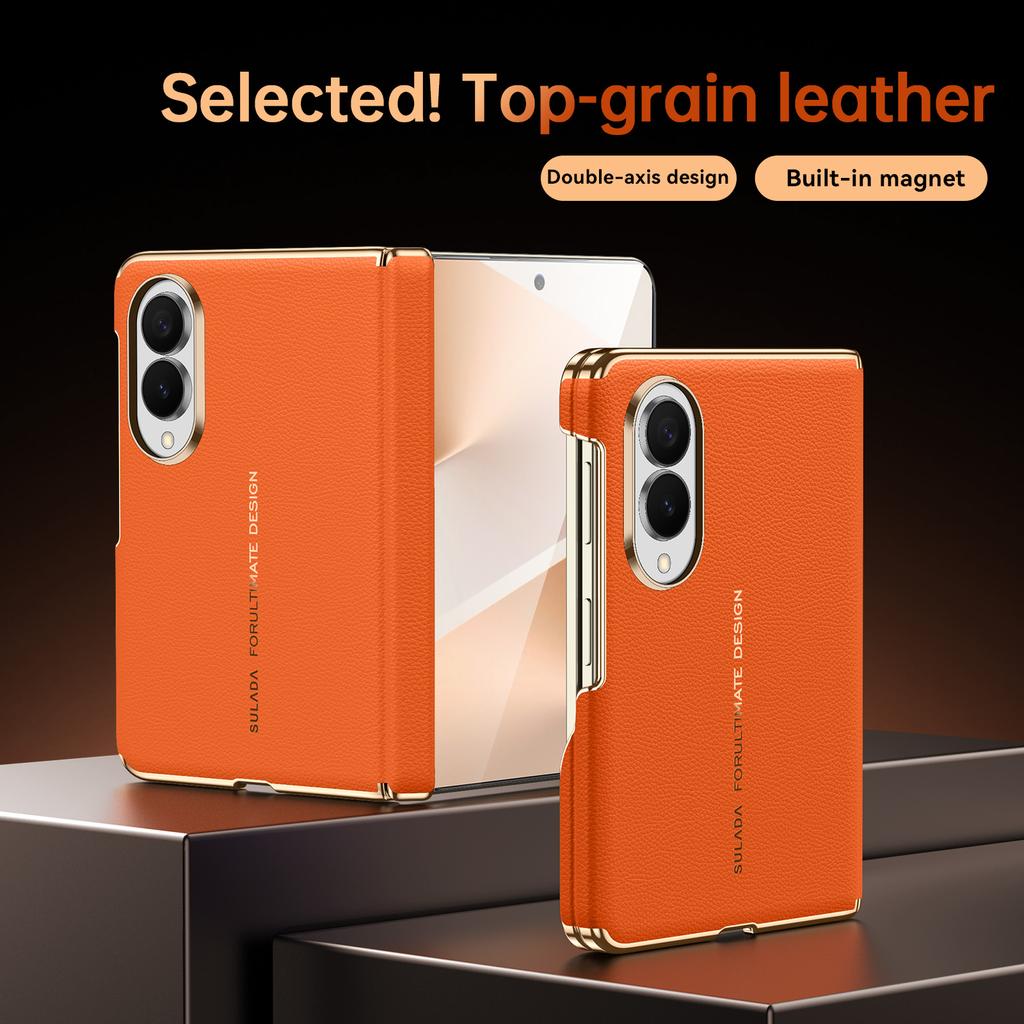 Для Samsung Galaxy Z Fold 8 Широкий Чехол Роскошная Матовая Кожаная Кожаная Накладка Дружелюбная к Коже Ультратонкая Магнитная Беспроводная Зарядка Ударопрочный Чехол