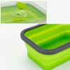 Portable Household Kitchen Folding Lunchbox Picnic Boxes Silicone Food Container Collapsible Bowl