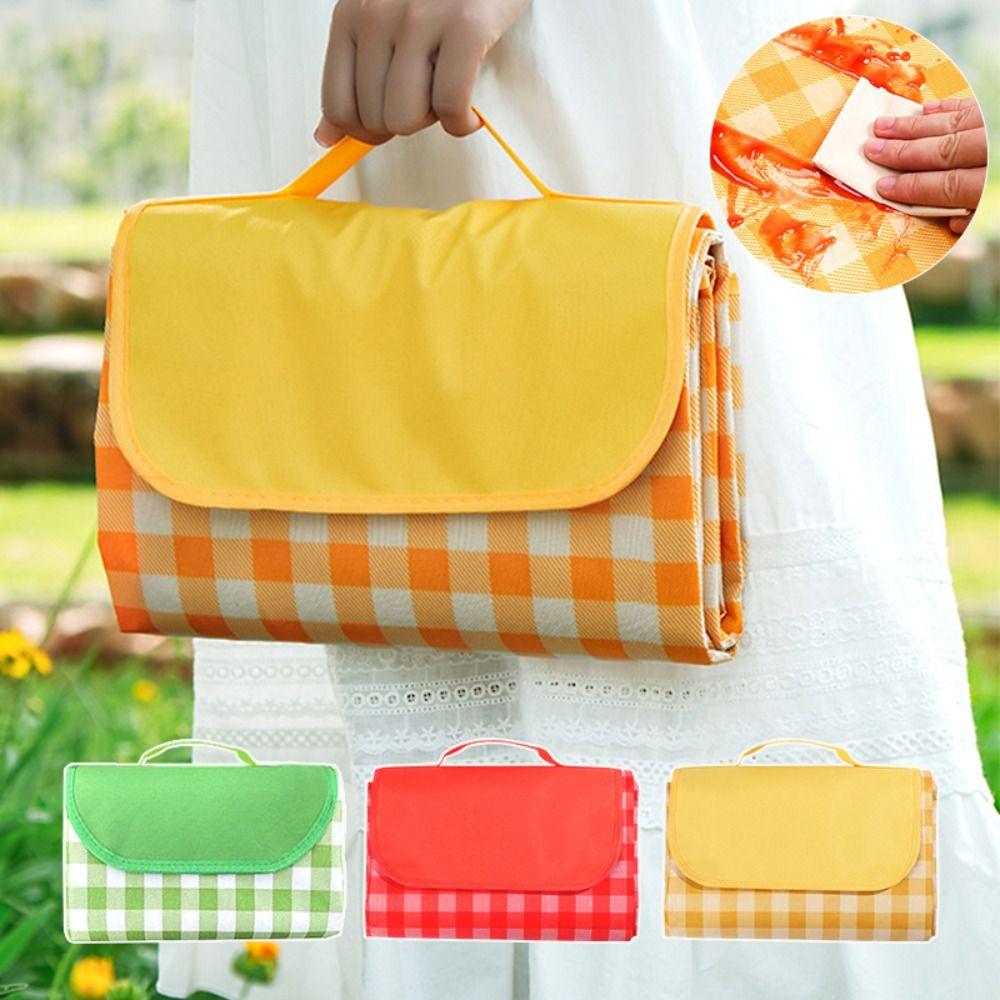 Складной коврик для пикника, водонепроницаемое походное одеяло, нетканый пляжный коврик