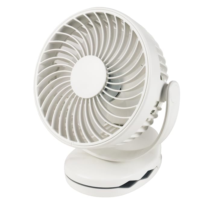 TEKNOS USB Rechargeable Magnetic Clip Fan (White) MGC-10U(W)