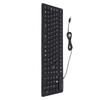 Keyboard 108 Key Spanish USB Wired Portable Foldable Quiet Waterproof Dustproof Silicone Keyboard