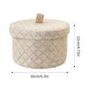 Weaving Snack Storage Box Jute  Sundries Storage Baskets With Lids Wardrobe Table Round Gift Box Wicker Seagrass Flower Pot