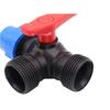 20/25/32/40/50 мм 3-ходовой шаровой кран для орошения водопроводные фитинги ПЭ трубы кран-переключатель бытовой