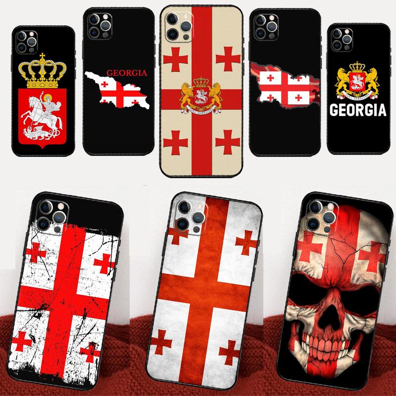 Georgia Flag Case For Realme 15 11 Pro Plus 12 13 14 C71 C75 C55 C51 C53 C25 C63 C61 C65 C67 GT6 GT7 Pro