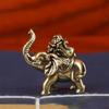 Gourd of Wealth Lucky Elephant Statue Handicrafts Copper Animal Sculpture  Office