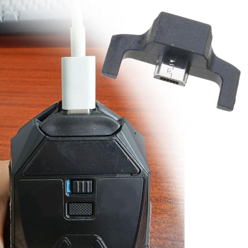 Игровая мышь Микро USB к USB C Конвертеры Запасная часть для моделей G900 G903 Высокая прочность Пластик Металл