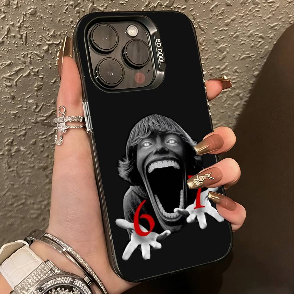 67 Шесть Семь-нн Чехол для телефона Для iPhone 17,16,15,14,13,12,11 Plus,Pro Max,XS,Красочный Серебристый Чехол для телефона Funda Cover