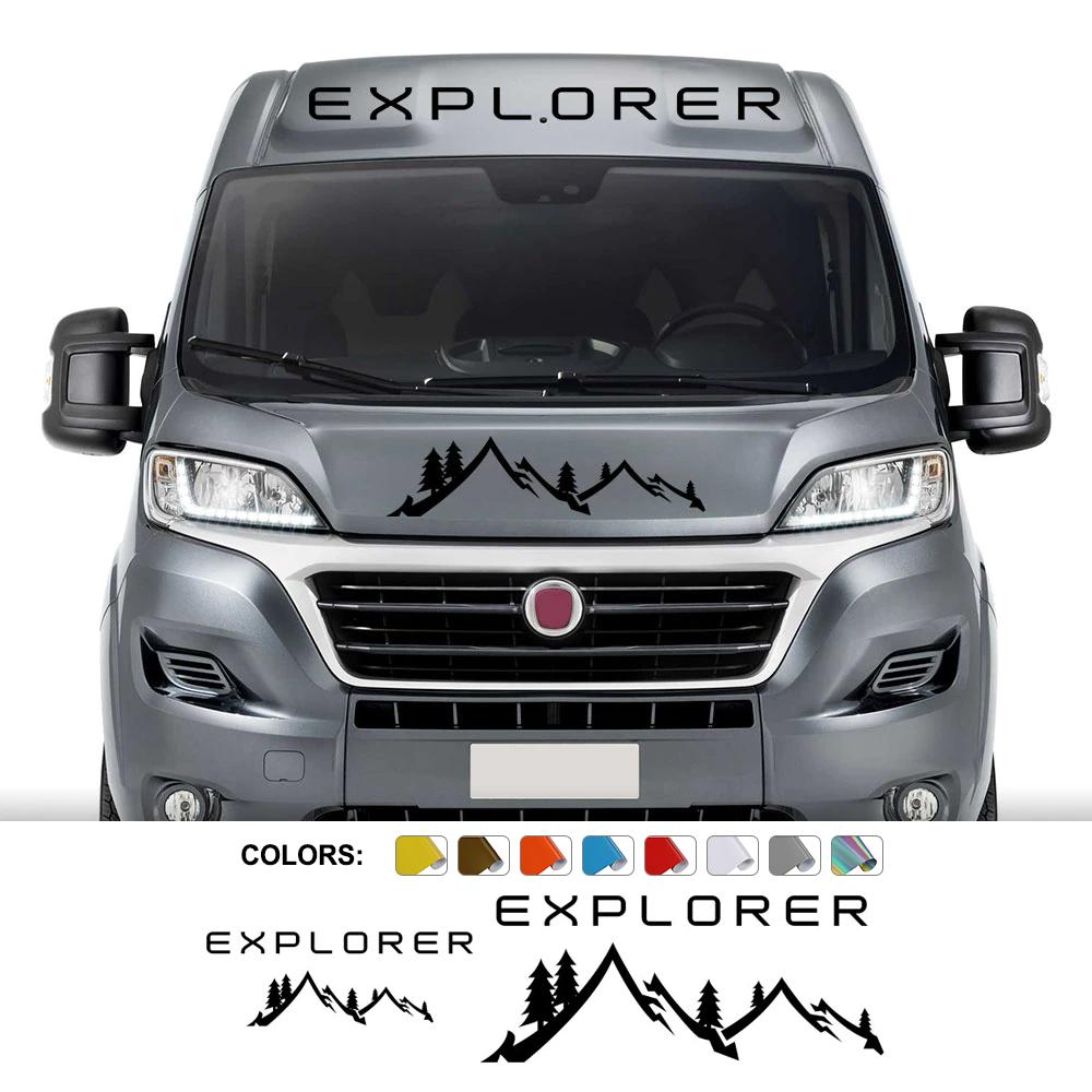 Горный Стайлинг, наклейки для кузова автомобиля, декор для дома на колесах, виниловые наклейки для Fiat Ducato Peugeot Boxer Camper Van