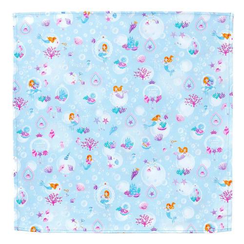 COLORFUL CANDY STYLE Lunch Cloths (45cm x 45cm) for Girls, Set of 2, School Lunch Napkins, Bento Boxes, Standard Square, Mermaid and Pastel Balloon Se