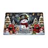 Santa Claus Design Bathroom Mat Gingerbread Man Pattern Anti-slip Pad Foot Mat  Home Decor