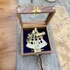 Морской секстант из латуни Kelvin Huggees London Vintage Gift For Fathers Day Mother's Day Anniversary Gif All Option Gift