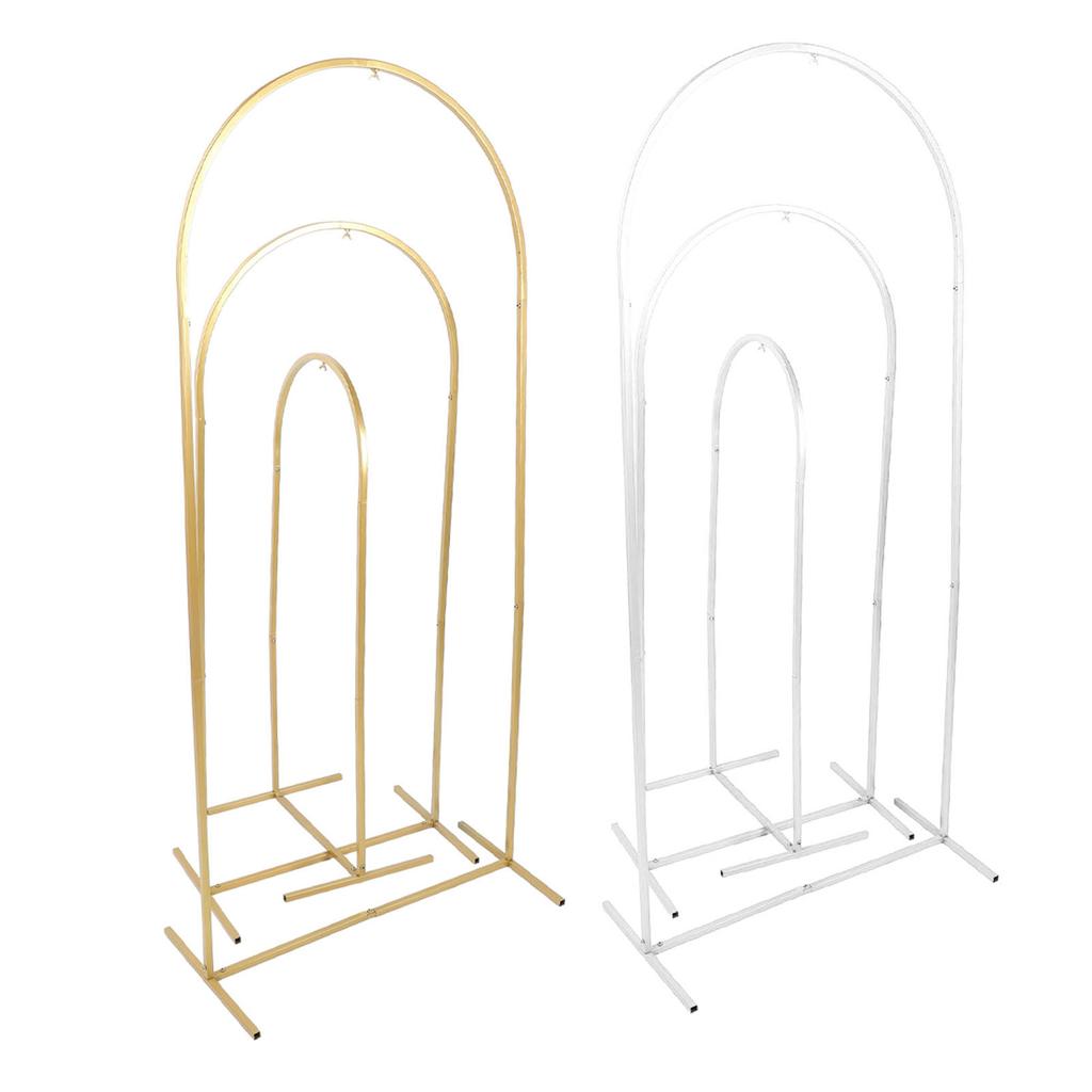 Комплект из 3 предметов, подставка для свадебной арки, 4 фута, 5 футов, 6 футов, металлическая подставка для арочного фона с воздушными шарами для улицы