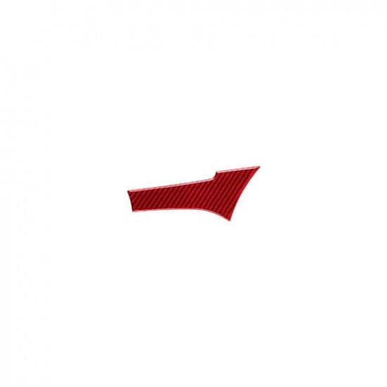 Red Carbon Fiber Car Driver Aiv Vent Up Cover Sticker For Toyota Hilux 2015-