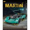 1/24 Aston Martin Valkyrie Сплав Спортивный Автомобиль Модель Литьевой Металл Гонки Супер Автомобили Модель Автомобиля Высокая Симуляция Звук и Свет Детская Игрушка Подарок