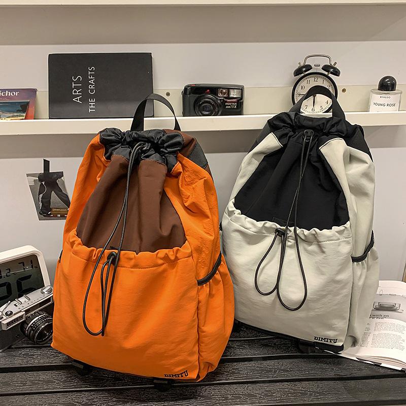 Легкий рюкзак на шнурке для мужчин и женщин, спортивный и для отдыха, для альпинистских походов, школьный рюкзак для колледжа