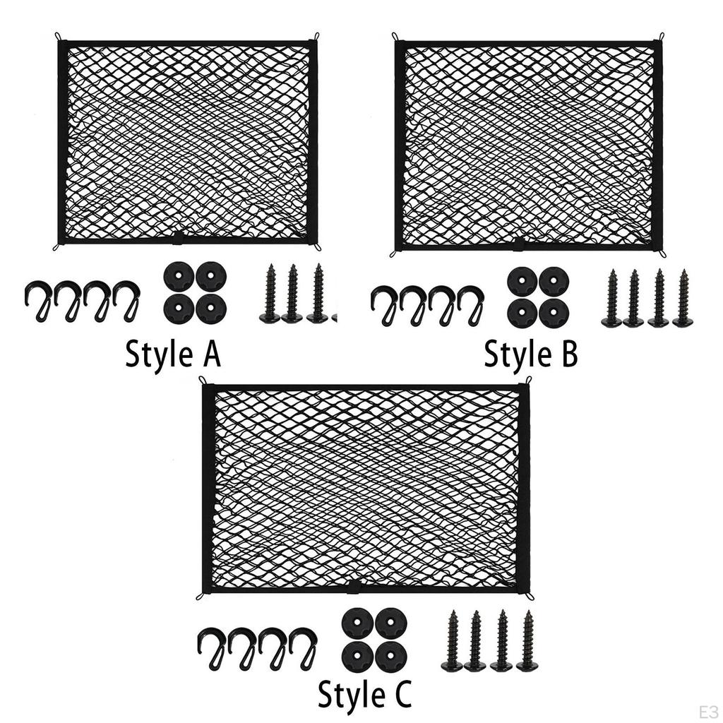 Сетка для багажника автомобиля с крючками и винтами для внедорожников, лодок, аксессуаров