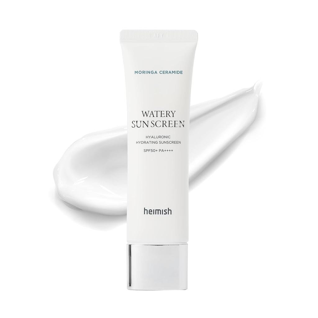 Heimish Моринга Керамид Гиалуроновый Увлажняющий Водный Солнцезащитный Крем SPF 50+ PA++++ 50 мл