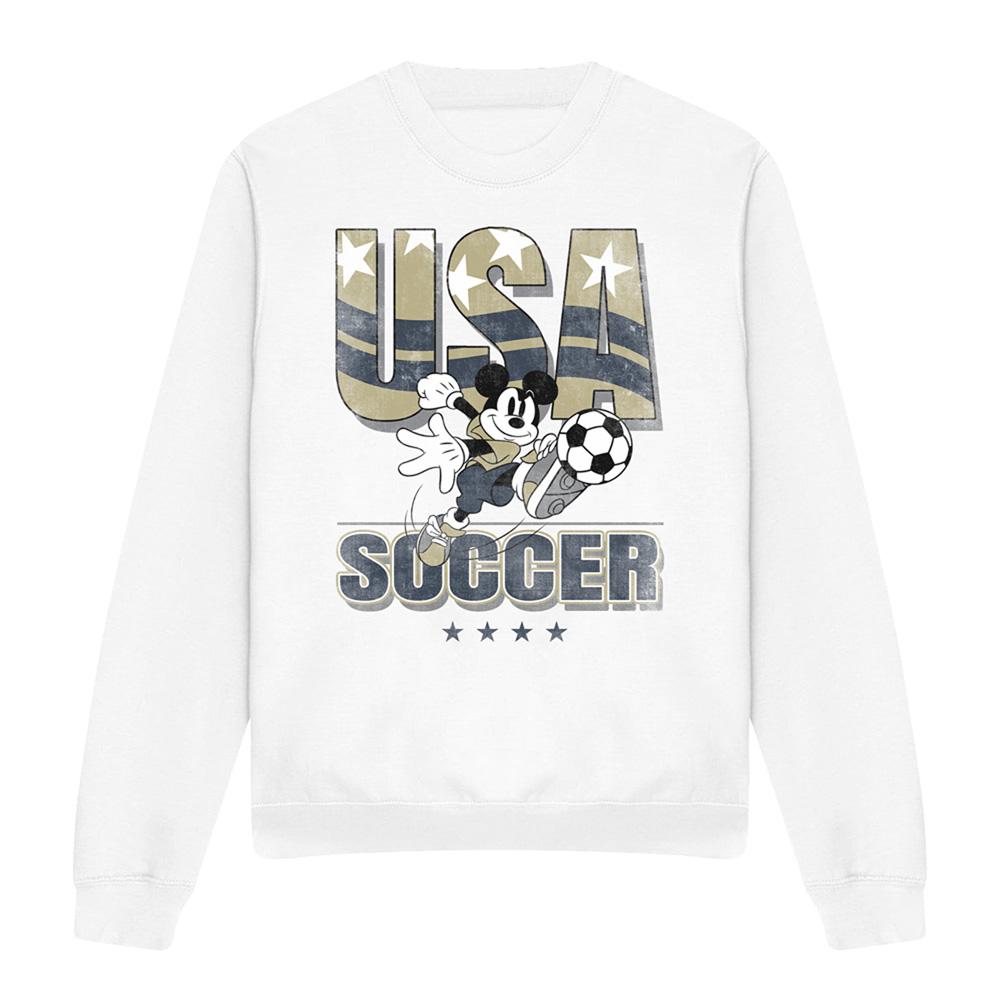 Disney Unisex Adult USA Soccer Mickey Mouse Sweatshirt