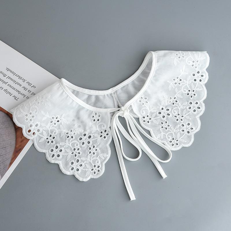 Мода 2023 года, женская, для девочек, кукла Лолита, шаль, поддельный воротник, вышитое ожерелье, лацкан, блузка, накидка на плечо, короткая накидка, поддельный воротник