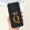 For Motorola Moto G24 Case 2024 New Fashion Crown Letters Soft Black Silicone Back Cover For Moto G34 G 24 Power XT2423-1 Fundas
