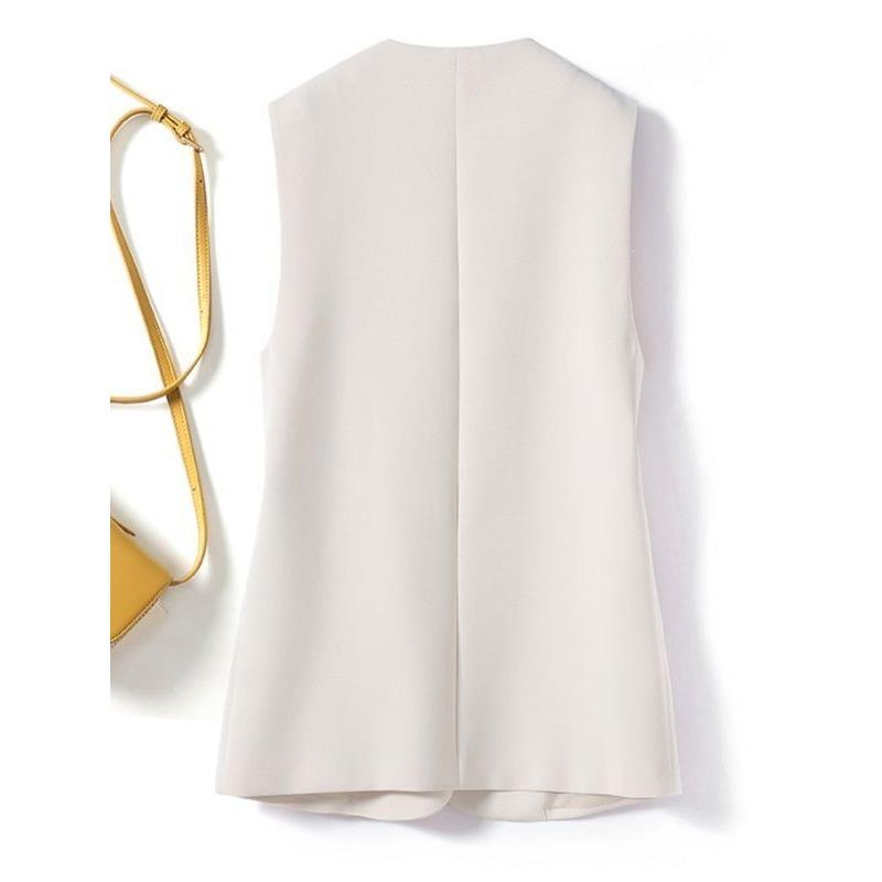 Spring Autumn Women Waistcoat Casual Sleeveless Vest Loose Fit Korean Style Fashion Outerwear