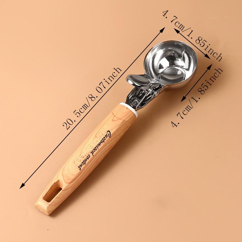 Сверхпрочная ложка для мороженого из нержавеющей стали, многоцелевая десертная ложка для мороженого, фруктов, вечеринок, ресторанов