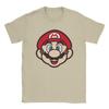 Mens Marios Big Face T Shirts  Pure Cotton Clothes Vintage Short Sleeve Round Neck Tee Shirt New Arrival TShirts