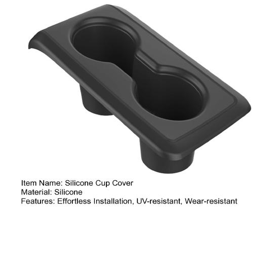 Cup Holder Insert for Civic Type R FL5 Rear Seat Leakproof Silicone Center Console Cup Stand Easy Installation Car Interior Accessories