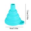 Mini Silicone Folding Funnel Portable Home Kitchen Liquid Dispenser Telescopic Long Neck Funnels Kitchen Gadget Accessories