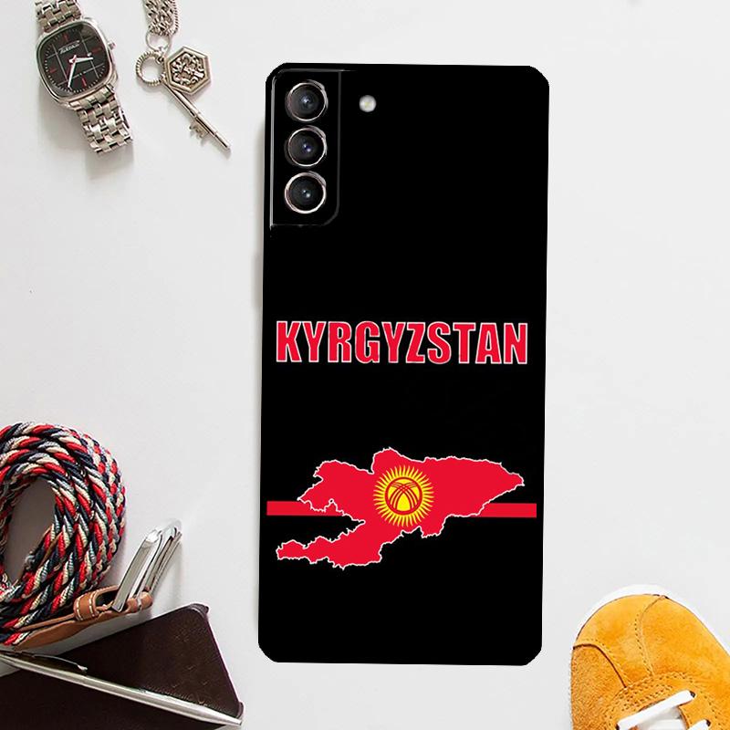 Чехол с флагом Кыргызстана для Samsung Galaxy S24 Ultra S20 S21 S22 S23 Plus S9 S10 S24 FE S25 Ultra Чехол Coque