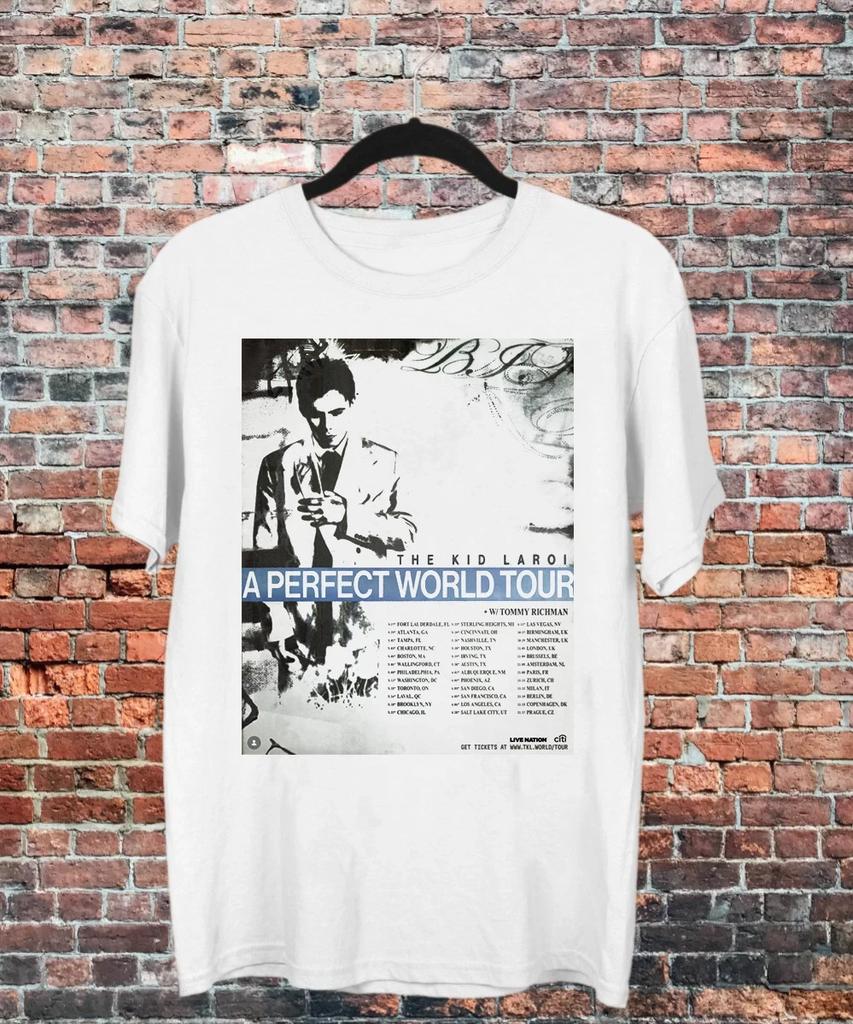 A PERFECT WORLD TOUR Футболка The Kid Laroi Полный размер S-5XL L143