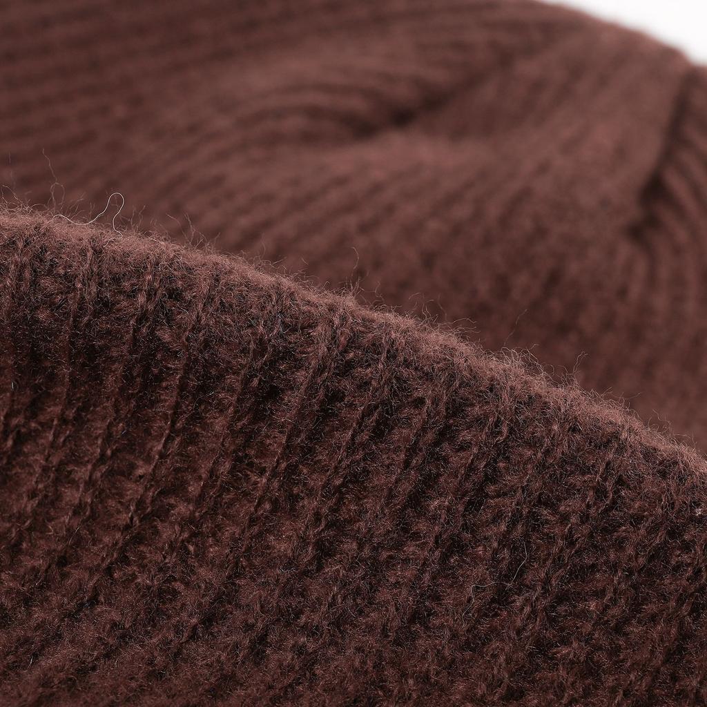 Men's and Women's Autumn and Winter Warm Hat All Match Solid Beanie Knitted Wool Melon Cap