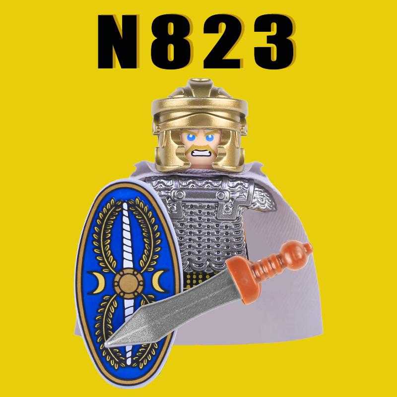 Средневековые Военные Рим Рыцари Строительные Блоки Замок Армия Воин Солдат Фигурки Арбалетчик Щит Меч Легион Блоки Игрушки