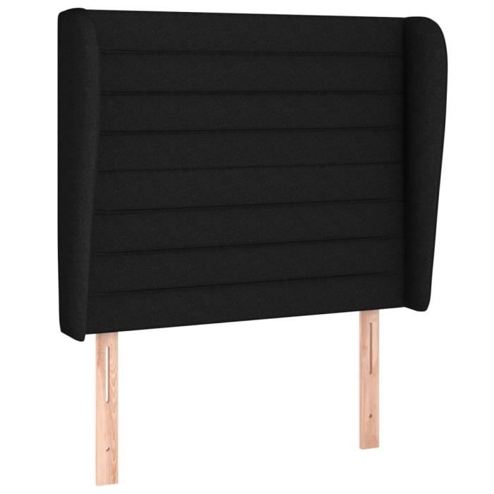 VidaXL Headboard with Ears Black 103x23x118-128 Cm Fabric3118088