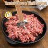 Мясорезка из нержавеющей стали 304, 11 дюймов, измельчитель для фарша для гамбургеров, подходит для кухонной готовки и приготовления картофельного пюре