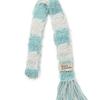 DANCING GRANDMA SOFT STRIPE MUFFLER : CLOUD blue