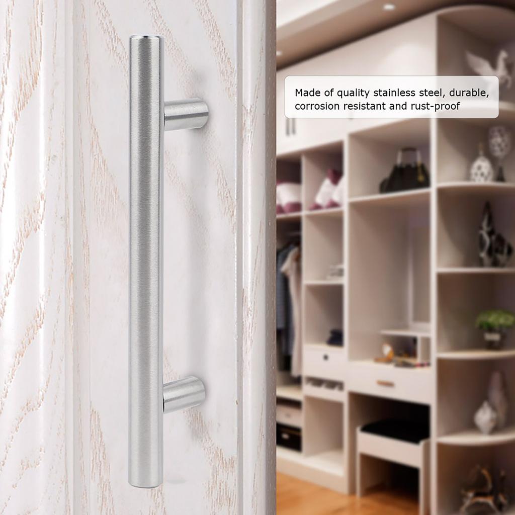 Нержавеющая сталь Т-образный шкаф для шкафа, ящика, ручки для мебели, аксессуар для мебели (10 шт)