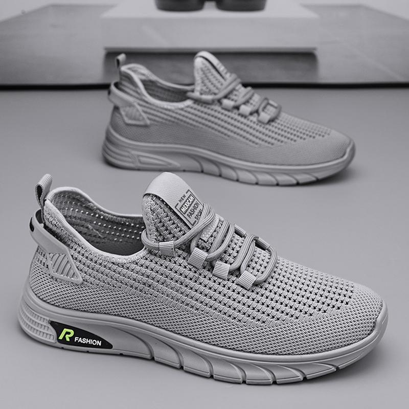 Мужская обувь, мужская повседневная спортивная обувь, мужская обувь с сеткой, дышащая и универсальная модная обувь, легкие кроссовки