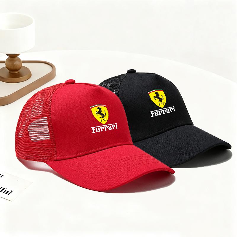 Car Logo Leisure Outdoor Sports Baseball Cap Men Women Sun Protection Hat for Ferrari SF90 Stradale SF90Spider 296 GTB 296 GTS