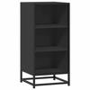 VidaXL Black Buffet 35.5x35x76 Cm Engineered Wood and Metal, Storage Cabinet, Entryway Furniture, Accent Furniture, Furniture 848949