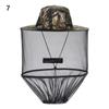 Casual Hidden Net Mesh Foldable Outdoor Sunscreen Mosquito Hat Repellent Protection Fishing Cap