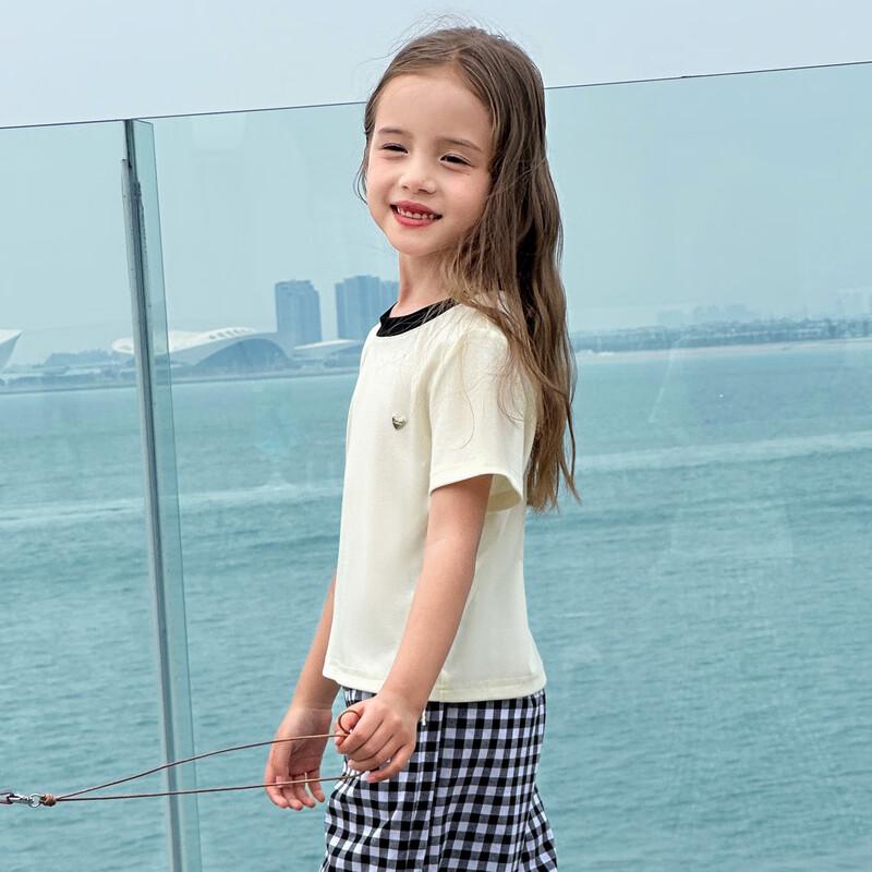 Tutu Little Elephant Girls' Cooling Lyocell Short Sleeve T-Shirt